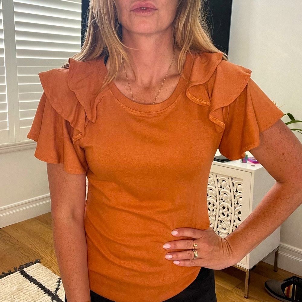 English Factory ruffled tee